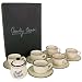 Bistro de Paris Set of 6 Cups and Saucers in Gift Box, French Faience