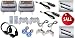 9 Inch Headrest DVD Player + Gaming System + FM Transmitter (Grey Pair) In Car