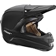Thor MX Force Men's Off-Road Motorcycle Helmet w/ Free B&F Heart Sticker Bundle - Matte Black