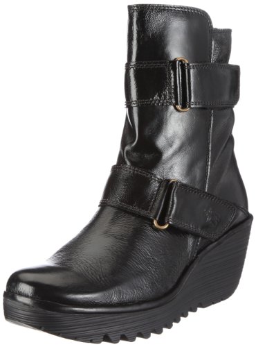 Fly London Women's Yaki Patent Platforms Boots
