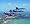 Blue Angels Over Water Matted Print