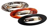 France Luxe Large Oval Barrette - Classic
