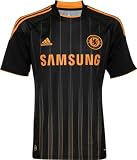 Chelsea FC adidas Soccer Black and Orange Away Jersey