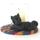 American Staffordshire Terrier Cozy Up Votive-Black
