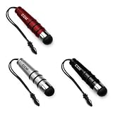 High Quality 3 Capacitive Styluses for Apple The New iPad, iPad 3 3rd Generation AT&T Verizon 4G LTE, iPad 16GB, 32GB, 64GB WiFi + 3G, iPad 2, iPhone, iPod, Motorola Xoom, Samsung Galaxy, Kindle Fire, Kindle Touch