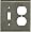 SATIN NICKEL Switchplates Outlet Covers, Rocker, GFCI 1 Toggle/Duplex
