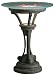 Kichler Lighting 15406WST 12-Volt Low Voltage Illuminated Bird Bath with Satin-Etched Glass Bowl, Textured Weatherstone