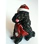 Poodle Snowflake Scarf Resin Ornament Color: Black by Little Gifts
