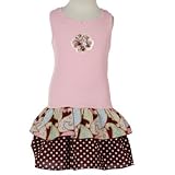 ATTITUDE PIE Toddler Girl PINK Dot DRESS Clothes 2T-6X