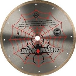 Qep Black Widow 10" Continuous Rim Diamond Blade