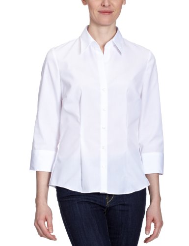 Seidensticker Damen Bluse Regular Fit, 60602, Gr. 38, Wei&szlig; (01) Preisvergleich