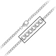 18 Inches - Inox Jewelry 316L Stainless Steel Flat Curb Chain Necklace