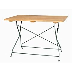 H.G. 391025 Klapptisch Rh�n 110x70cm gr�n/natur