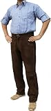 Lange Trachten Lederhose Ziegenvelour Oktoberfest Wiesn Trachtenmode, Größe:54 Produktbild