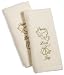 Ritz 2 Pc Boxed Embellished Velour Fingertip Towel Set- Peace, Love ,Joy 