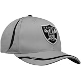 NFL Men's End Zone Structured Adjustable Hat - ND92Z (Oakland Raiders, One Size Fits All)