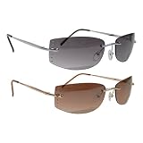 Adi Designs Frameless Design Gradient Sunglasses