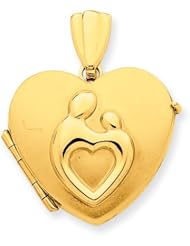 14k Heart Shaped Family Mother & Child Locket