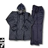 LOGOS(ロゴス)ビニールレインスーツ(0.15) ネイビー 2101528 LL