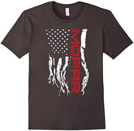 Men's Mopar Flag T-Shirt 2XL Asphalt