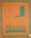 University of Miami Hurricane NCAA College Logo Afghan Throw