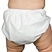 I.C. Collections Baby Boys White Batiste Diaper Cover Bloomers