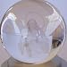 Sacred Heart of Jesus crystal optical glass - Sphere (8.5 cm OR 3.4 inches) - With Rotating Colors stand