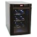 Haier HVUE06ABB 6-Bottle Wine Fridge, Black