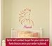 aluckyhorseshoe Horse Decal-Personalized Name Sticker-Arabian Mustang-Girls Room Decor- 22 X 31 inches