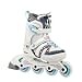 K2 Charm Pro Adjustable Girls Inline Skates 2012 (White/Blue)