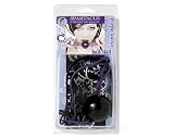 Spartacus Premium Bondage Purple Leather with Black Ball Gag with D Ring