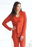 Jessica London Plus Size Tie Front Cardigan