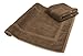 SALBAKOS 100% Turkish Cotton Bath Mat Set 2-Piece - 20x34 inch, Premium Quality Hotel & Spa Collection, Soft, Absorbent, Long Lasting, Durable Bathroom Rugs (Chocolate, 2 Bath Mats)