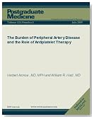 The Burden of Peripheral Artery Disease and the Role of Antiplatelet Therapy (Postgradaute Medicine)