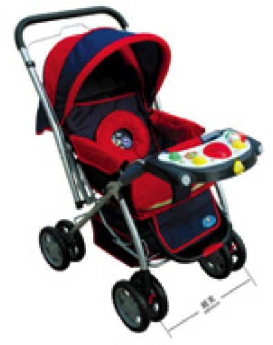 Belkoo Baby 2 In 1 Pushchair And Pram + Free Raincover And Musical Toy Red Picture
