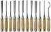 SE 8" - 12 Pc Professional Wood Carving Chisels