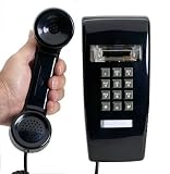 Traditional Wall 2554 Telephone Old Style Phone Black