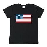 American Flag Ladies T-Shirt Patriotic, Humor & Parody Shirt