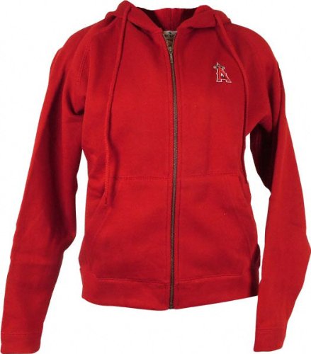 Los Angeles Angels of Anaheim Women's Red Full Zip Hoody Sweatshirt