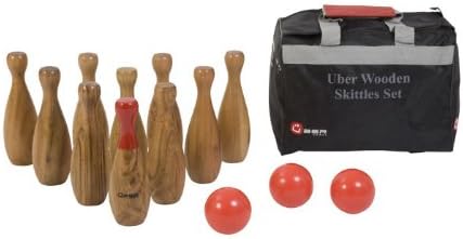 Uber Games Wooden Skittles Set