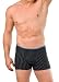 Gomati Pants Cotton Stretch schwarz/hellblau gestreift