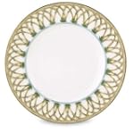 Lenox Colonial Bamboo Gold Banded Bone China 9-Inch Accent Plate