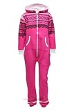 Ladies Womens Fair Isle Printed All In One Piece Jumpsuit XS S M L XL Black Grey