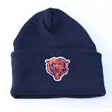 Reebok Chicago Bears Classic Bear Face Cuffed Knit Hat in Navy