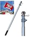 6 Foot Flag Pole Aluminum Spinning Flagpole for Grommet or House Flag