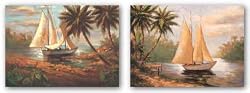 Setting Sail Set by Enrique Bolo 28"x22" Art Print Poster