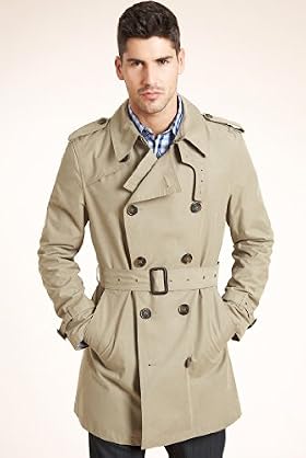 Autograph Stormwear&trade; Cotton Rich Trench Coat
