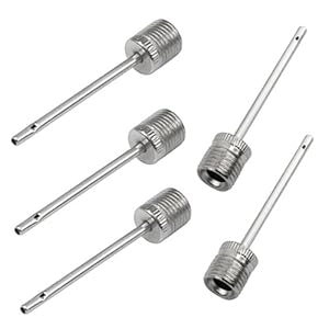 5 Sport Football Basketball Soccer Ball Inflating Pump Needle Adaptor