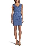 Nicole Miller Women's Sleeveless Tuck Dress