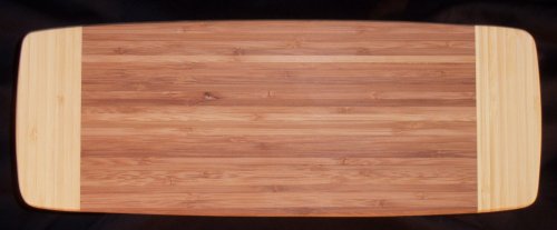 Two Tone Bar Top Bamboo Cutting Board 14-1/2 x 5-1/2 [CAPITOL CITY LUMBER]